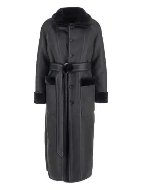 Urbancode belted faux-fur coat