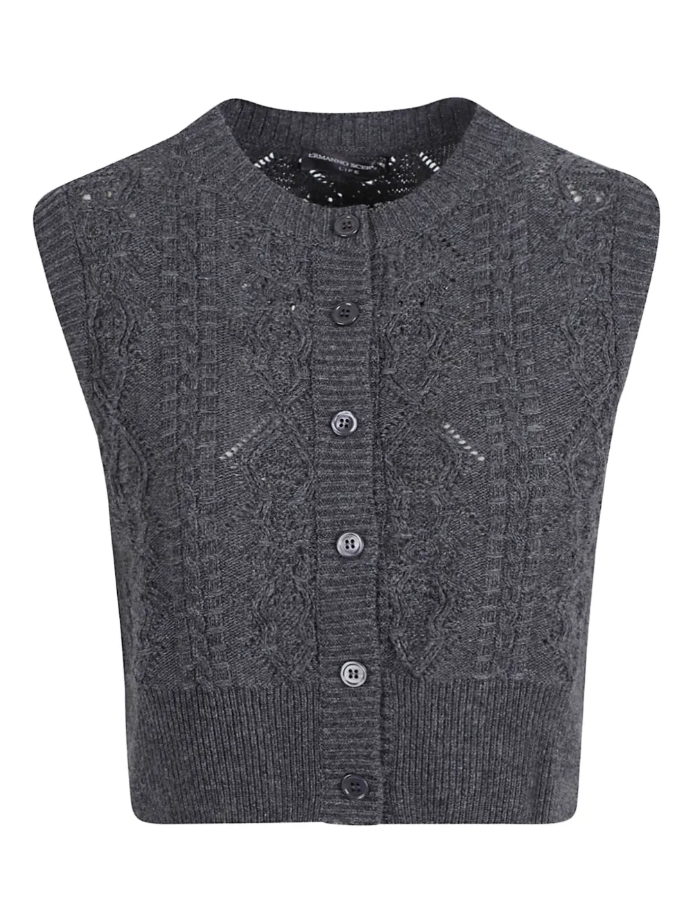 Ermanno Scervino button sleeveless cardigan | Grey | Image 1