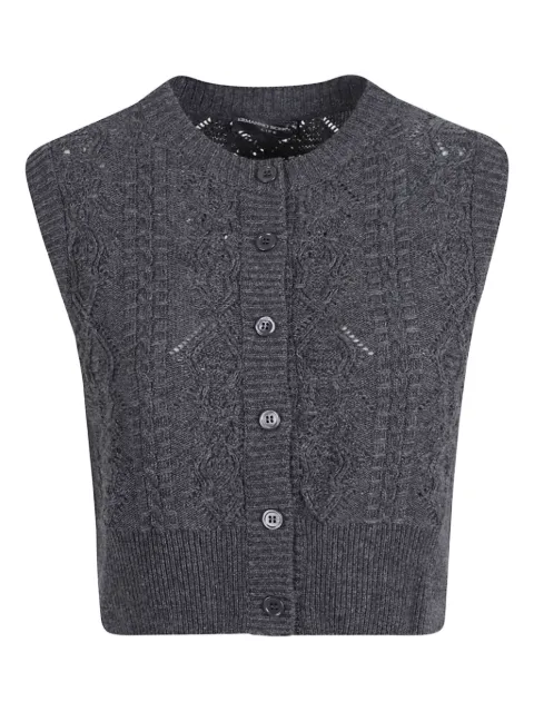 Ermanno Scervino button sleeveless cardigan