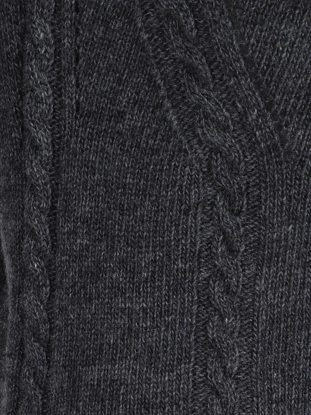 Ermanno Scervino Long Sleeve High Neck Sweater In Black