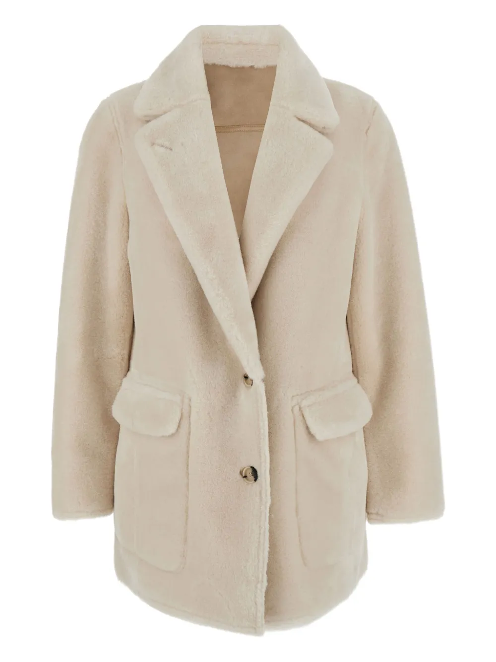 Urbancode button-fastening reversible jacket - ニュートラル Urbancode button-fastening reversible jacket - ニュートラル
