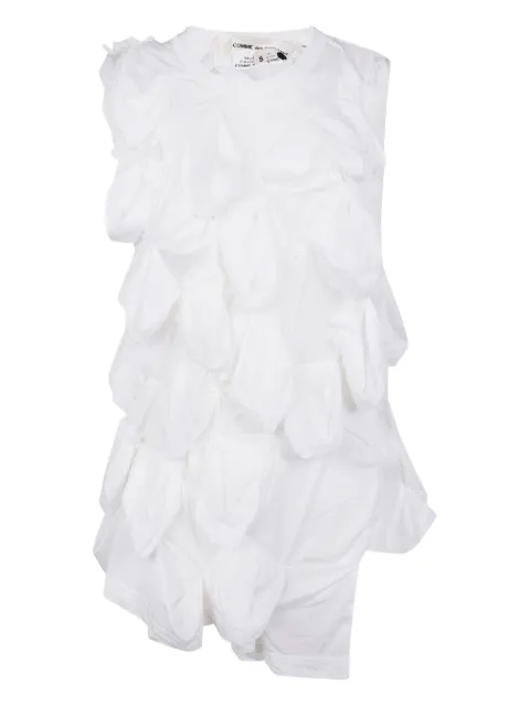 Comme Des Garçons ruffled sleeveless T-shirt