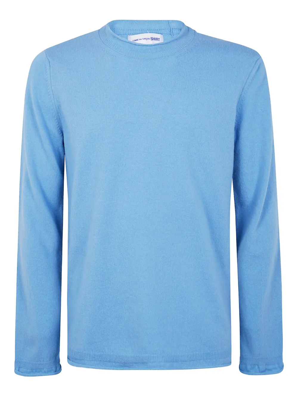 Comme Des Garçons Shirt Crew-neck Wool Jumper In Blue