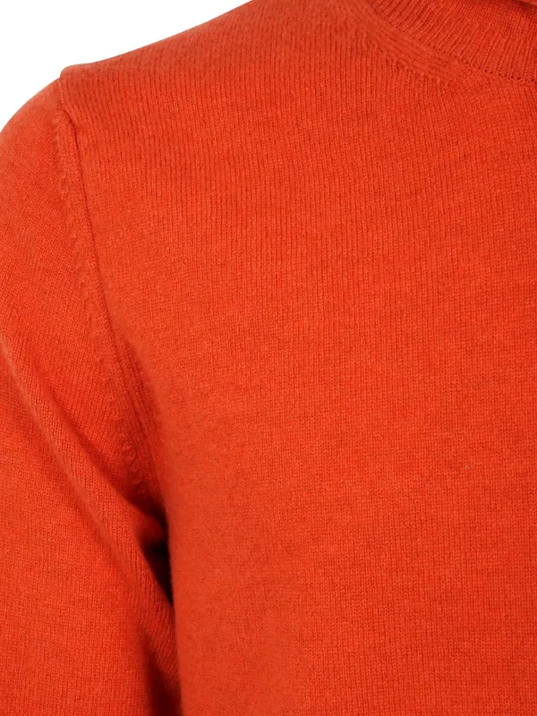 Comme Des Garçons Shirt round-neck Wool Sweater | Orange