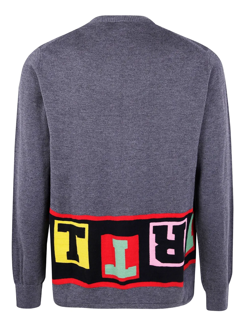 Comme Des Garçons Shirt block-letter knit sweater - Grijs