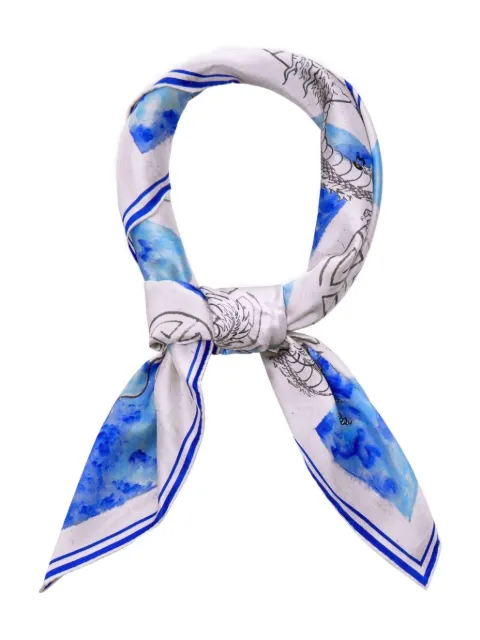 Shanghai Tang dragon arrow silk scarf