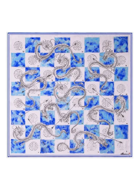 Shanghai Tang dragon arrow silk scarf