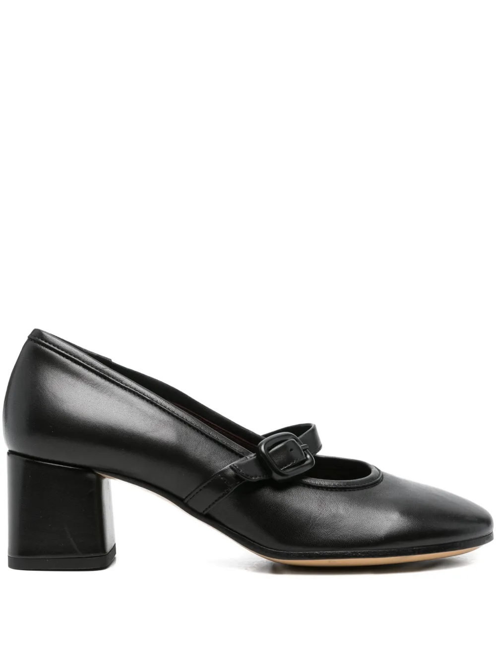 Pomme D´Or buckle heeled pumps Black