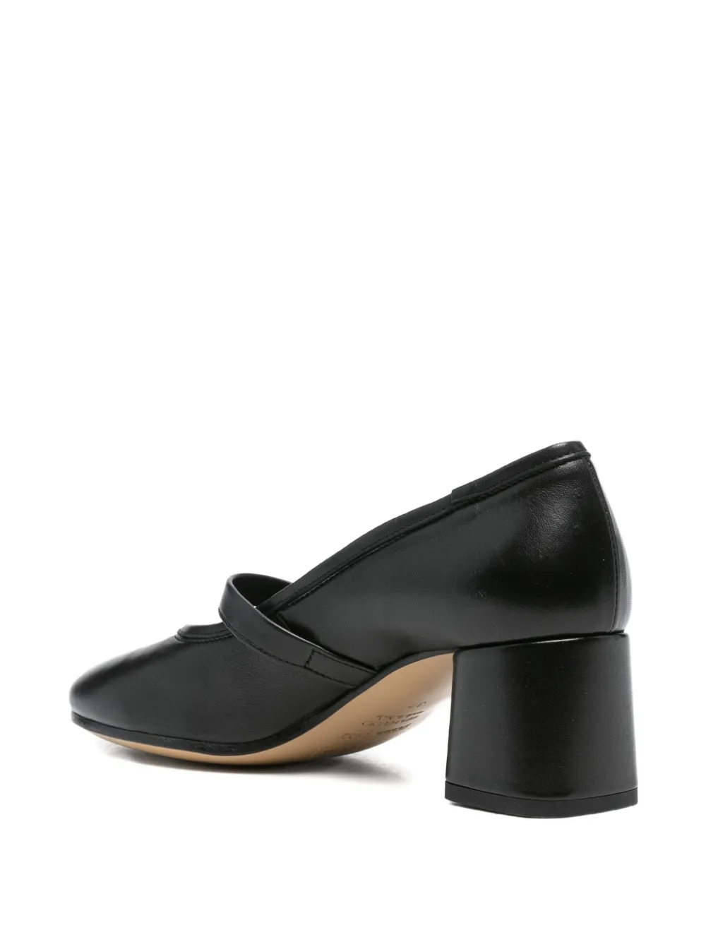 Pomme D´Or buckle heeled pumps Black