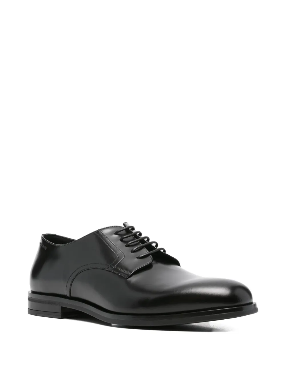 Stuart Weitzman Sw Club Classic leather Derby shoes Black
