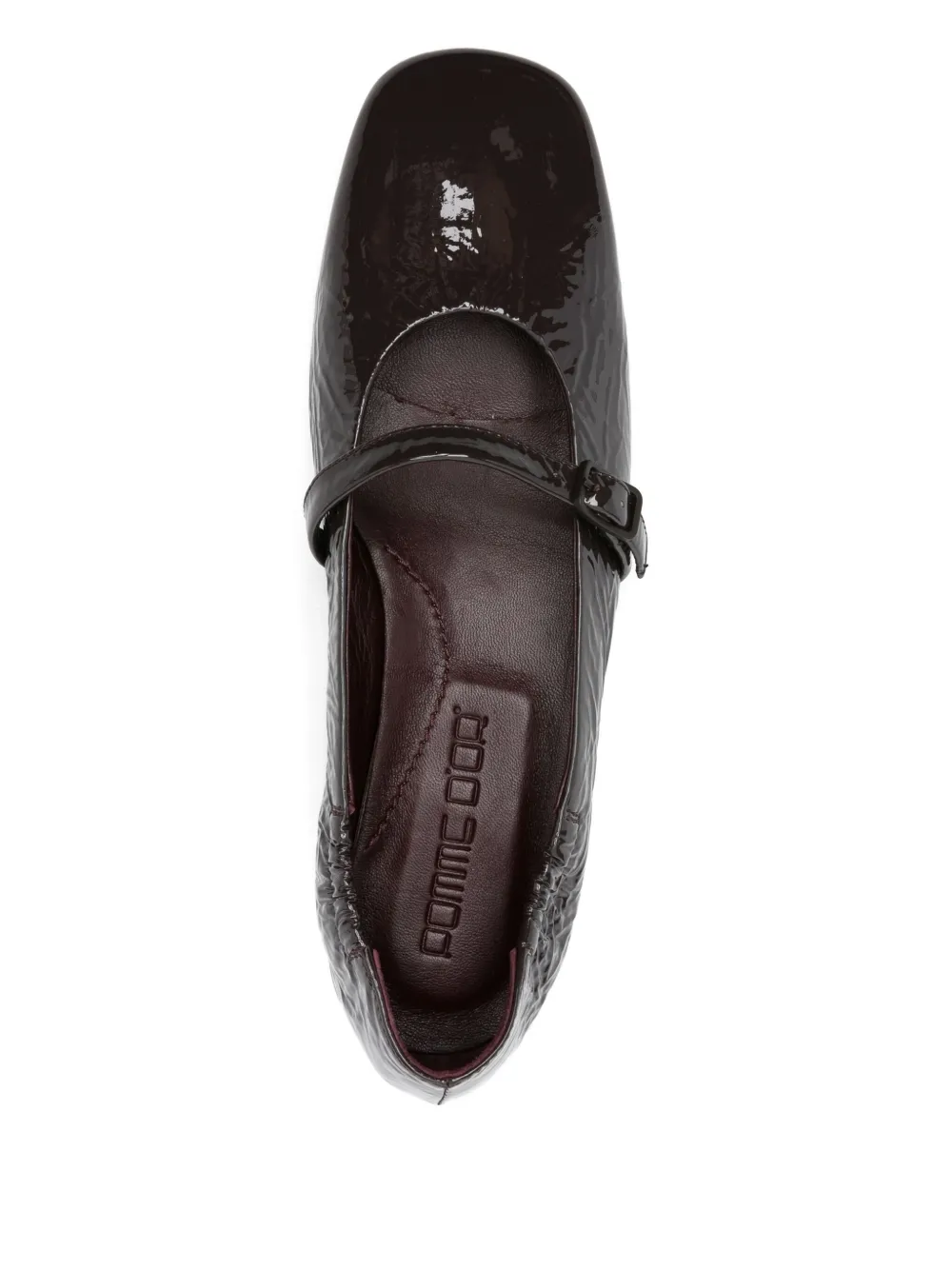 Pomme D'or Leather Ballet Flats In Black