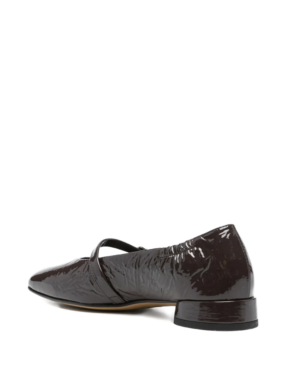 Pomme D'or Leather Ballet Flats In Black