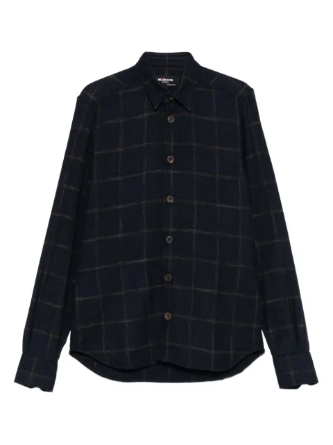 Kiton checked buttoned shirt