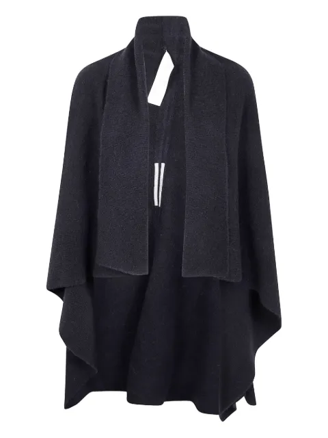 Rick Owens wrap draped wool cardigan