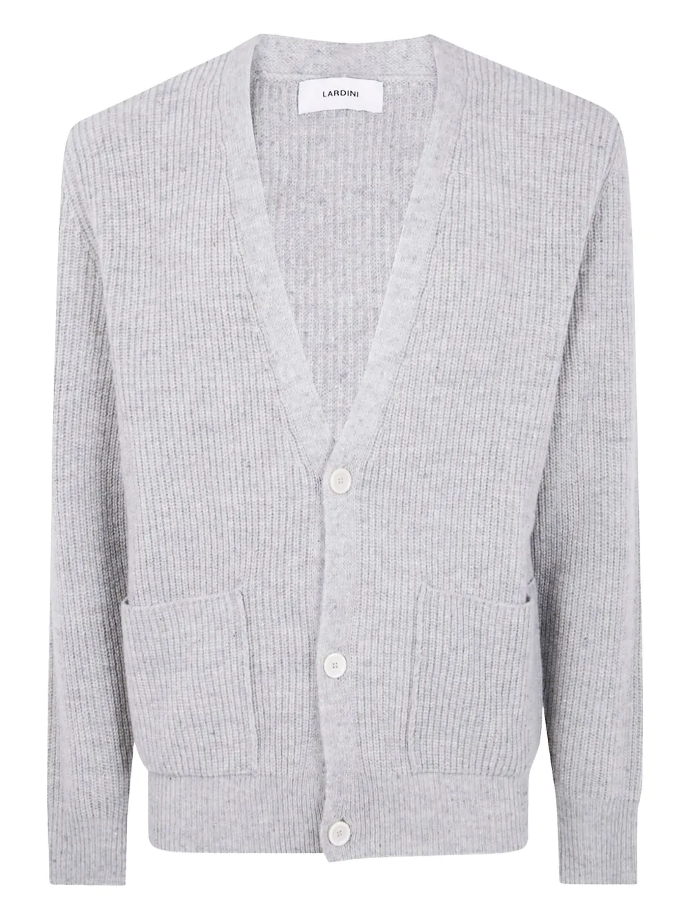 Lardini ribbed wool cardigan | Grey | Image 1