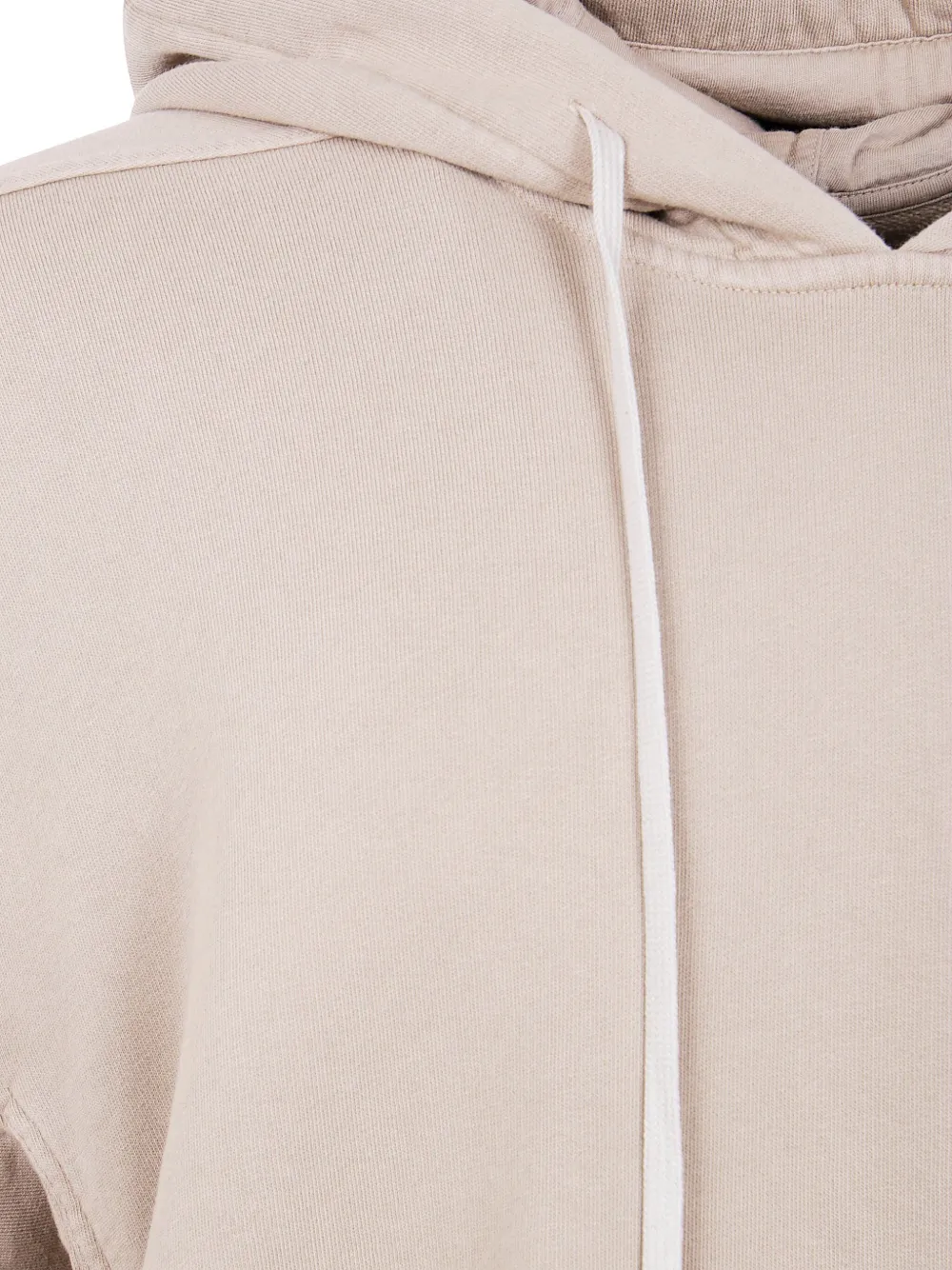 Rick Owens DRKSHDW Katoenen hoodie met verlaagde schouders Beige