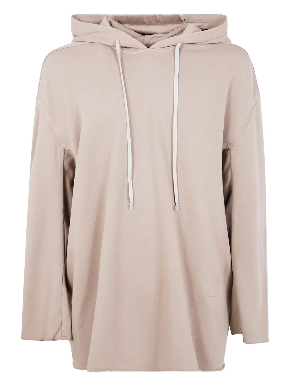 Rick Owens DRKSHDW drop-shoulder cotton hoodie | Neutrals | Image 1