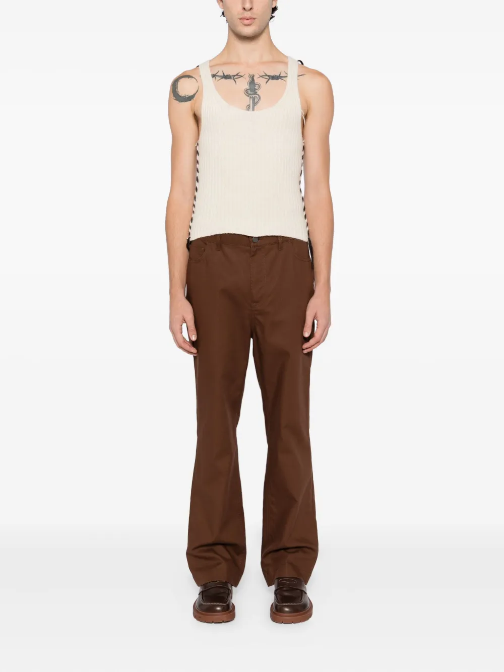 SONIA CARRASCO Mouwloze top - Beige