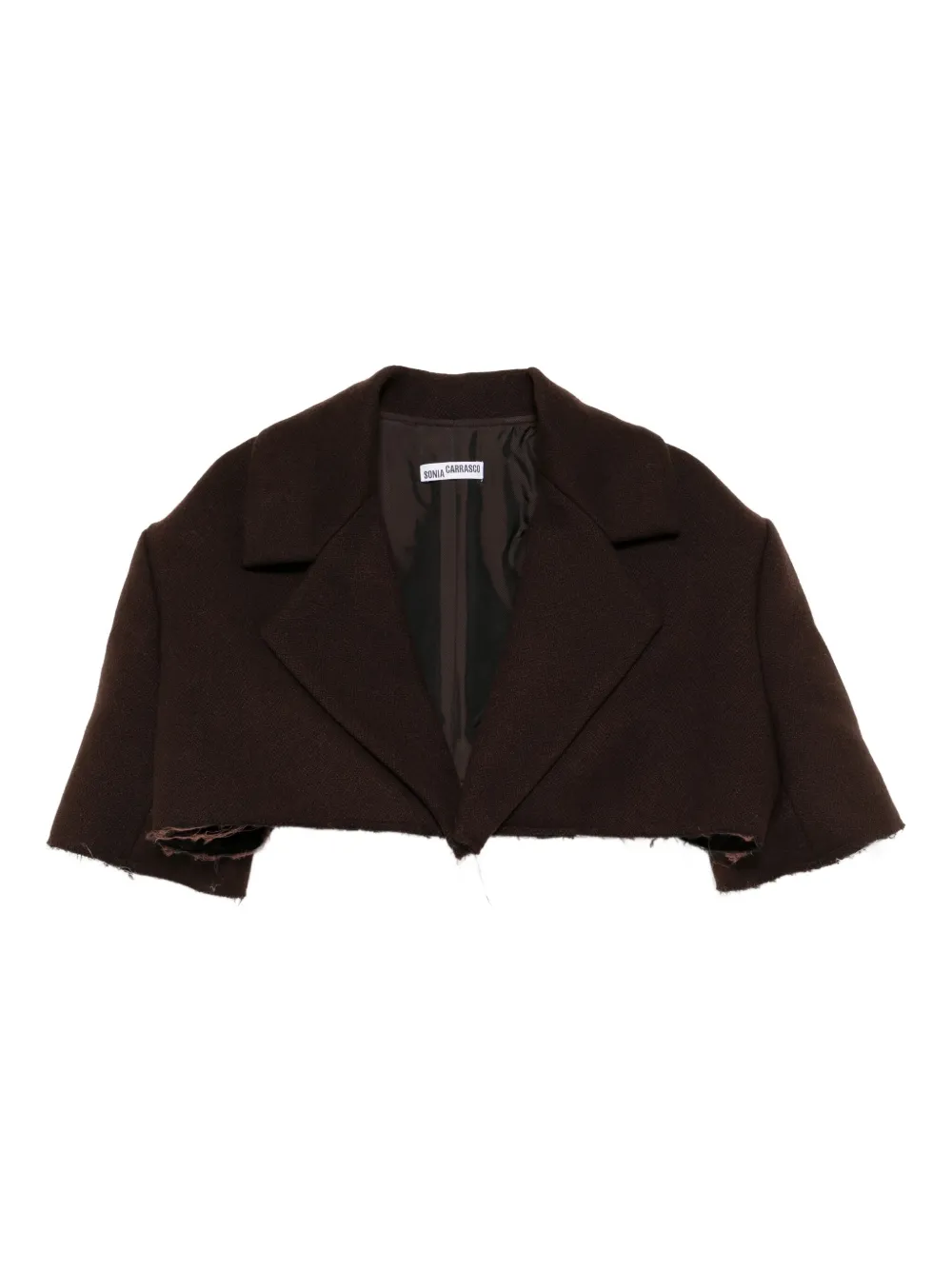 Sonia Carrasco Cropped Jacket In Black