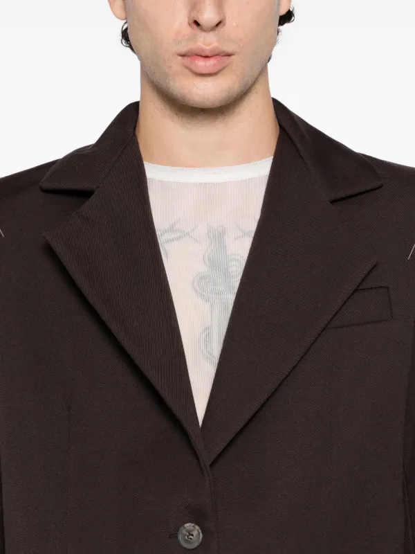 SONIA CARRASCO シングルジャケット | ブラウン | FARFETCH JP