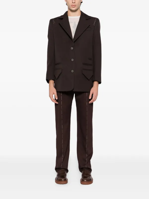 SONIA CARRASCO シングルジャケット | ブラウン | FARFETCH JP