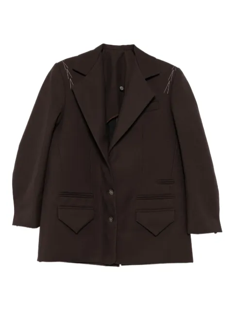 SONIA CARRASCO heavyweight single-breasted blazer