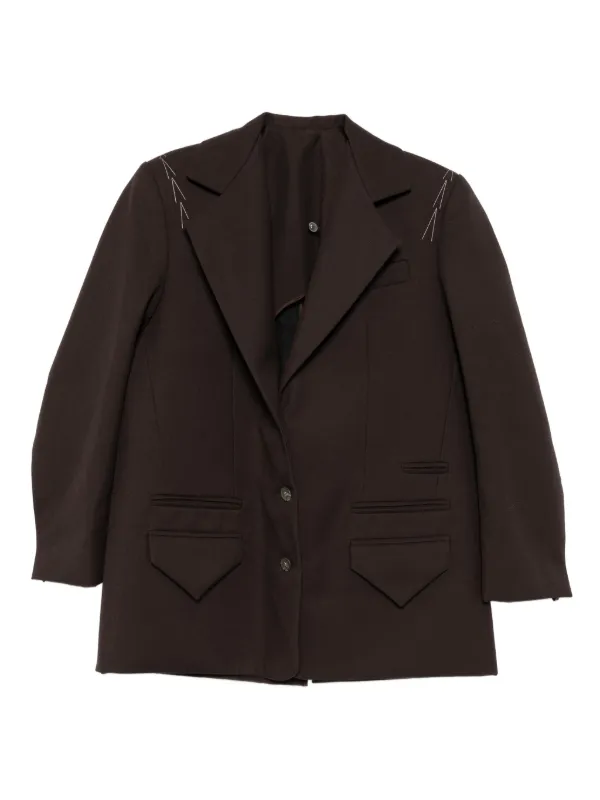 SONIA CARRASCO シングルジャケット | ブラウン | FARFETCH JP