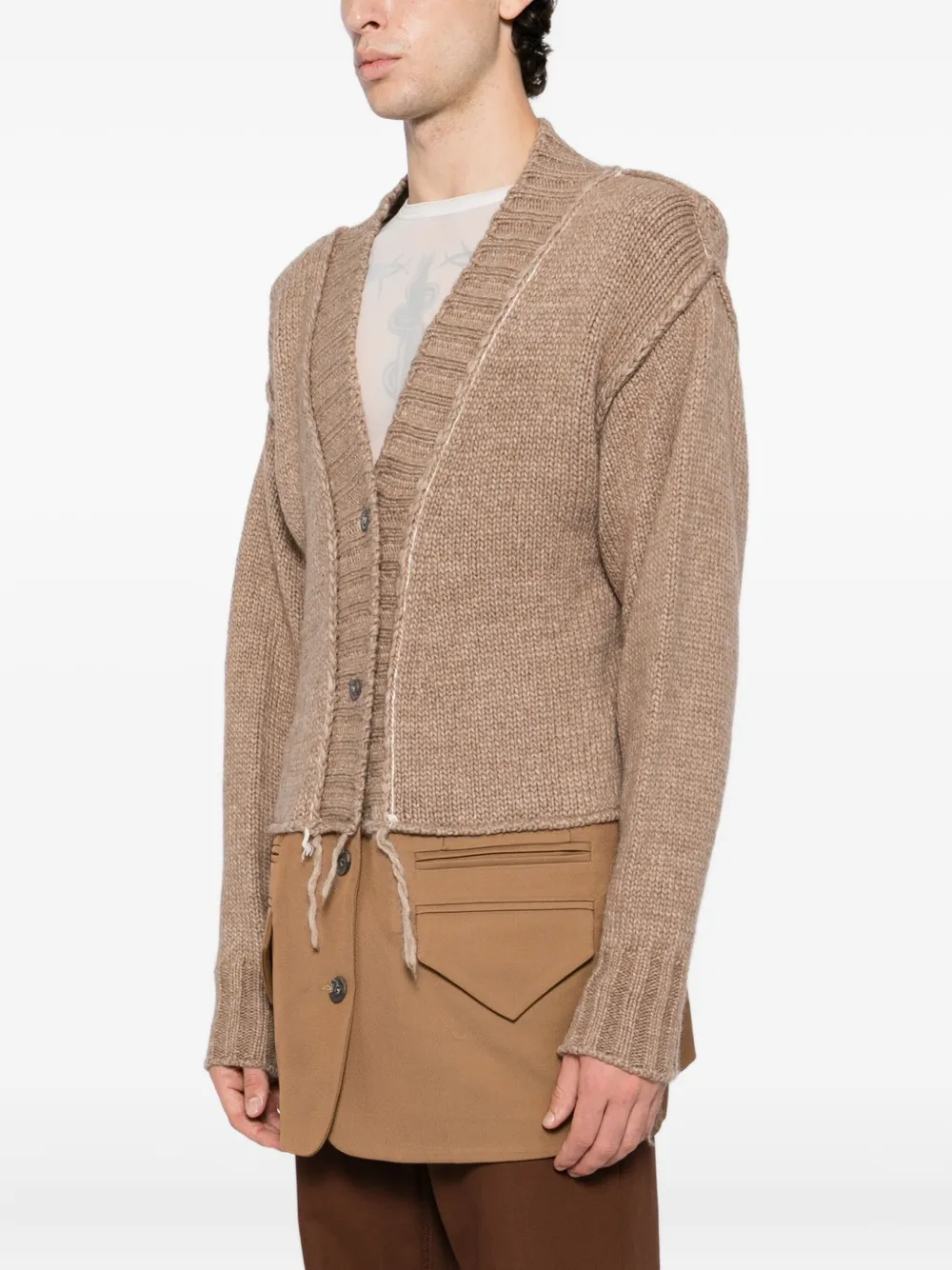 Sonia Carrasco V-neck Cardigan In Brown