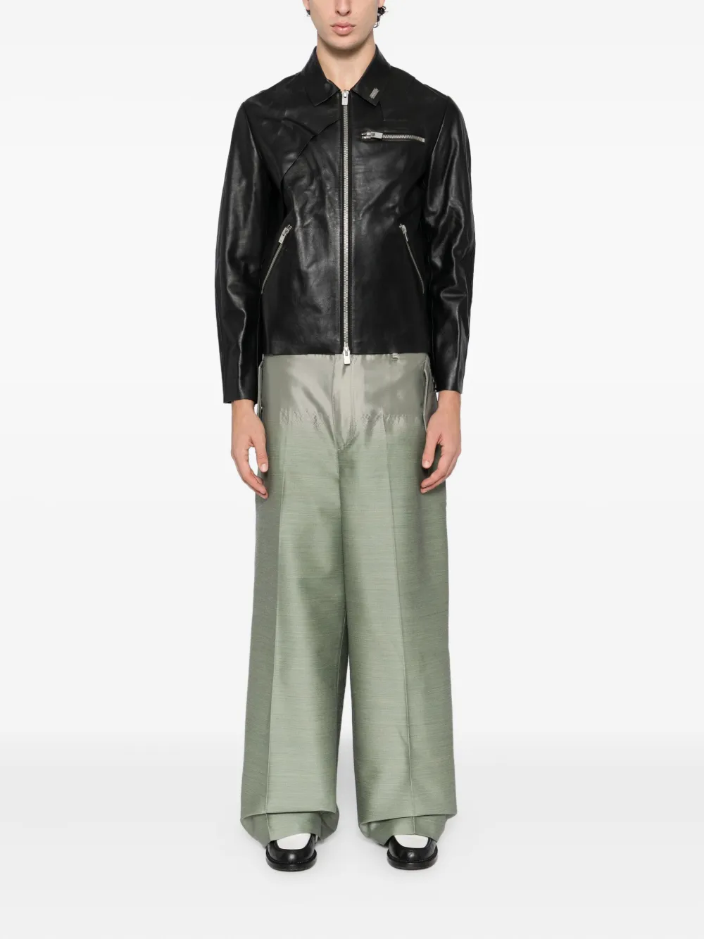 Taakk Broek met wijde pijpen - Groen