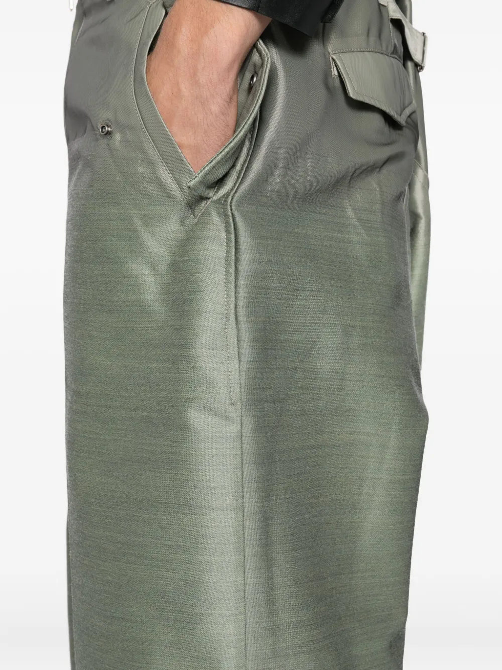 Taakk Broek met wijde pijpen Groen