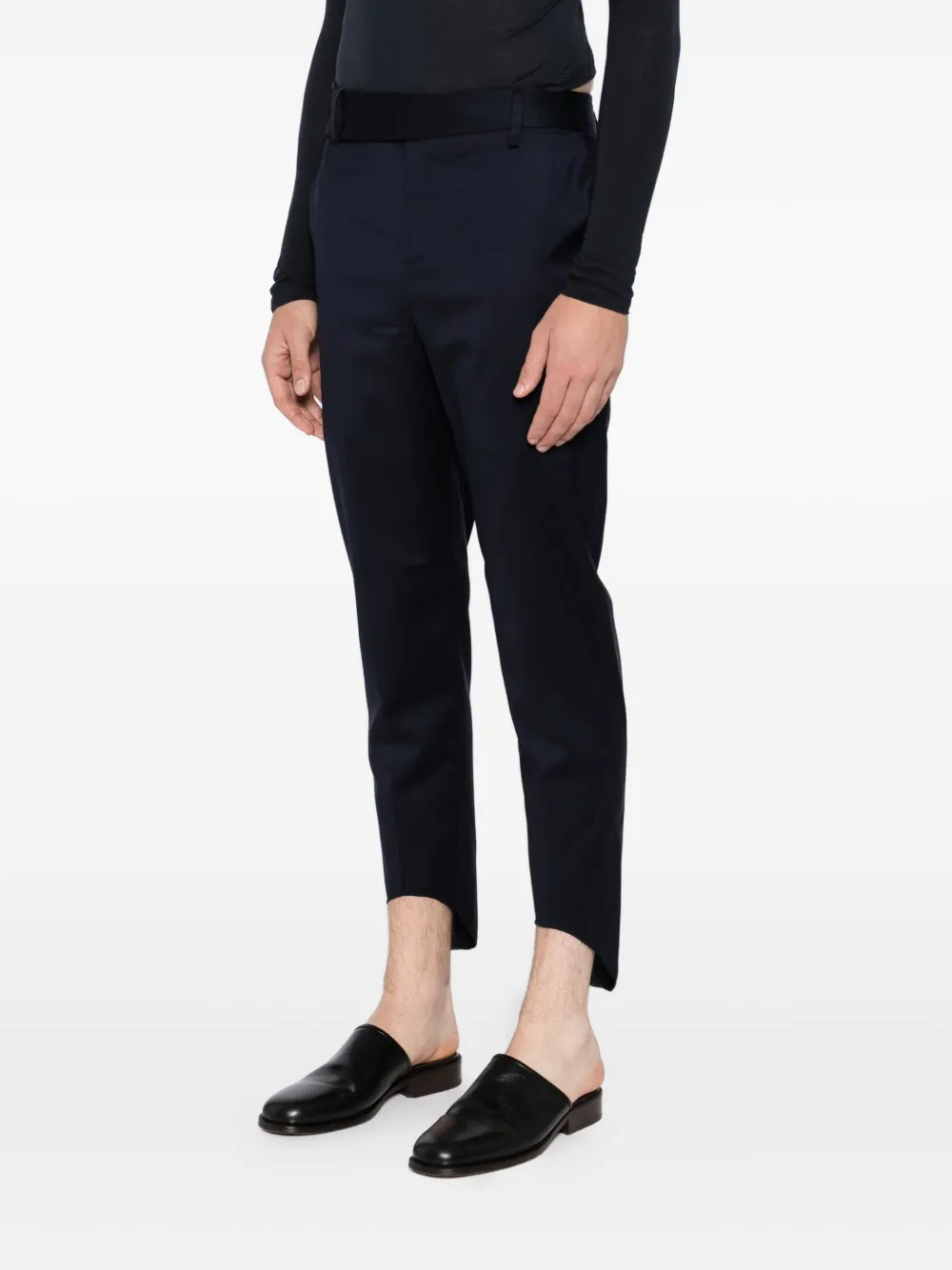 Sonia Carrasco Asymmetric Tapered Trousers In Gold