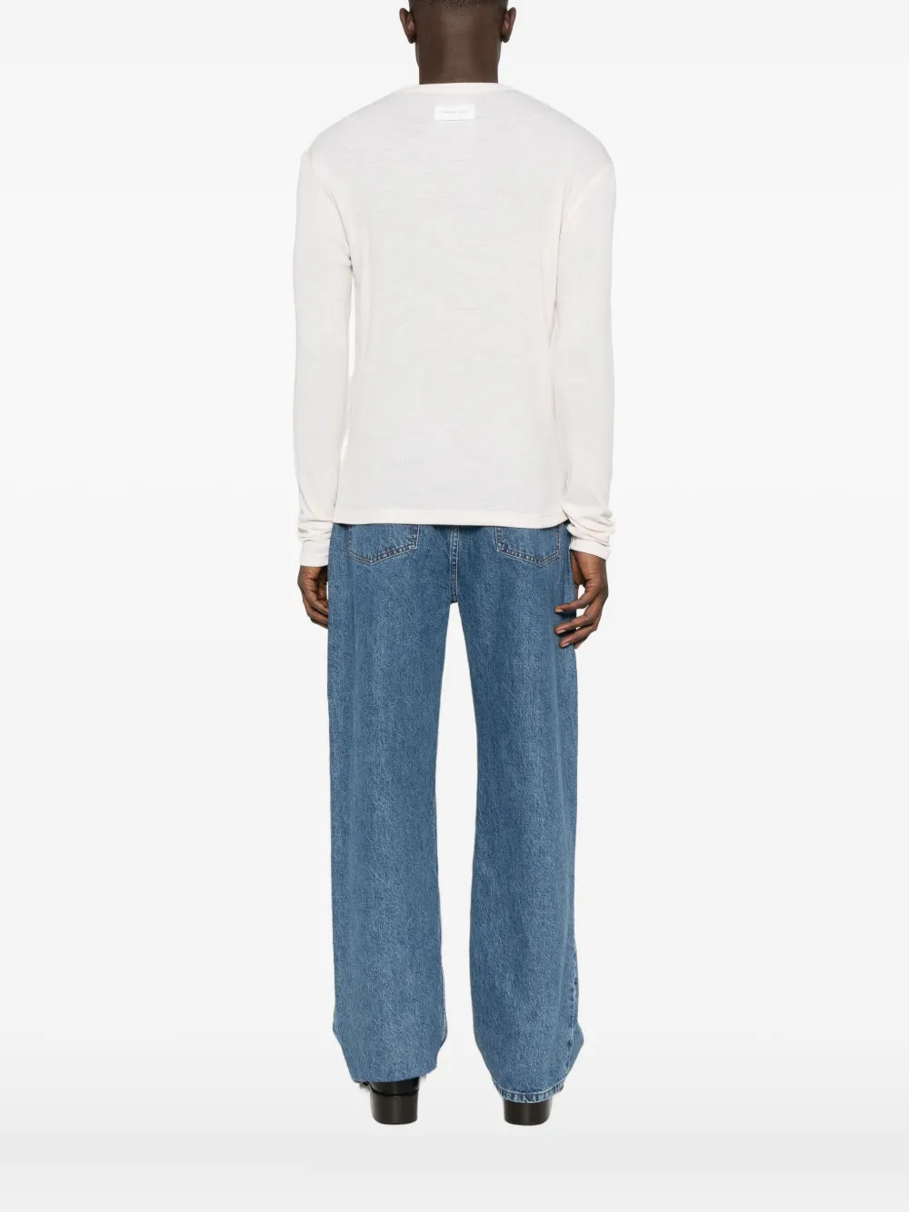 Berner Kuhl White Crewneck Sweater In White