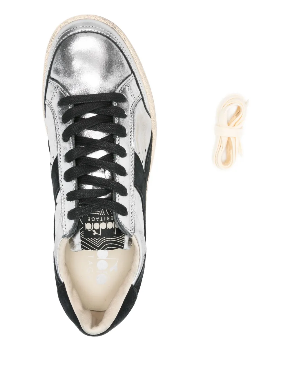 Diadora Sneakers met metallic vlakken Grijs