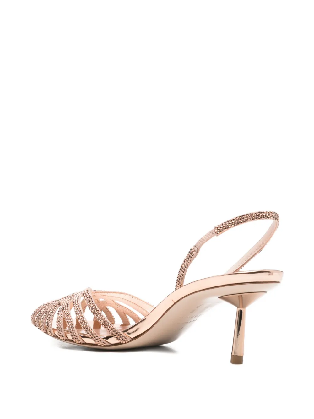 Le Silla 60mm Metallic-finish Embellished Sandals In Multi