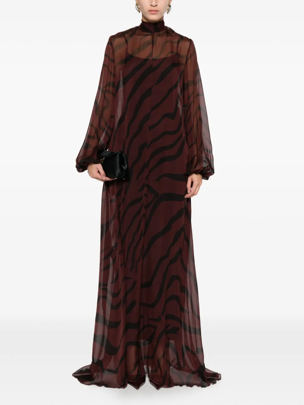 Raquel Diniz zebra-print dress - Rood