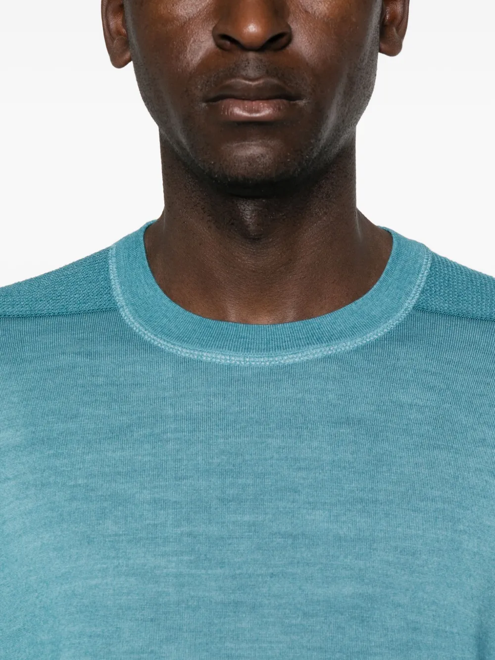 C.P. Company Trui met ronde hals en zak Blauw