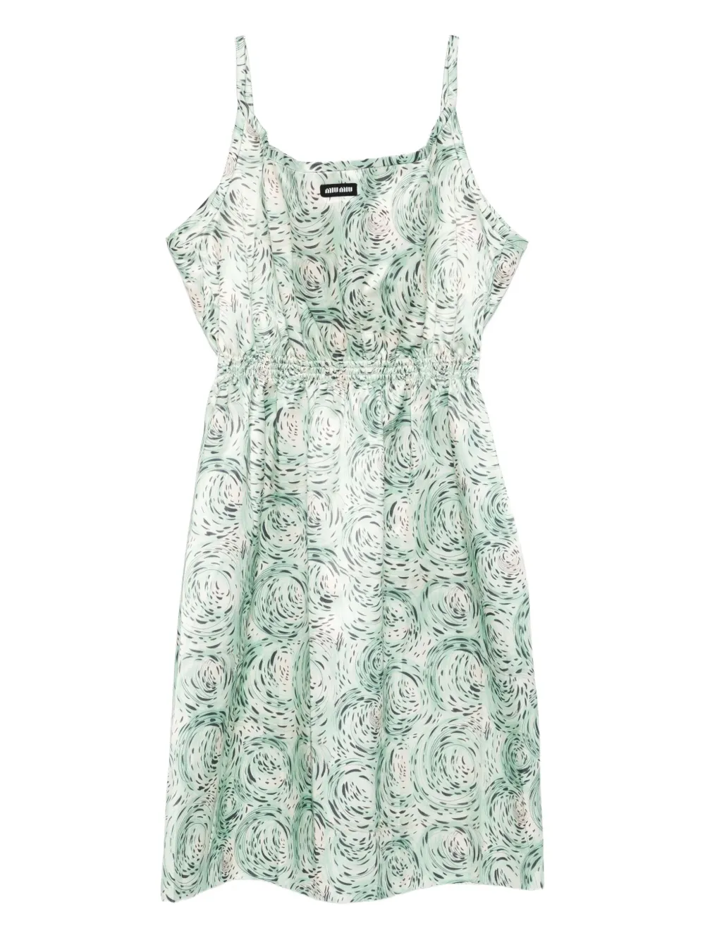 Miu Miu Gedraaide jurk - Groen