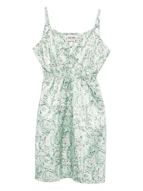 Miu Miu swirl-print dre
