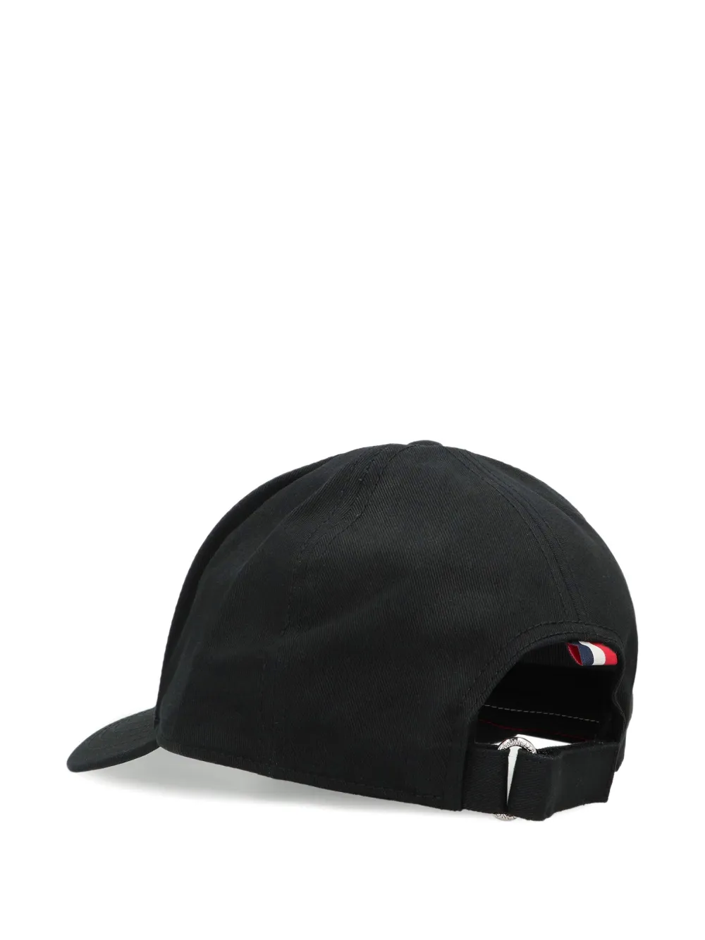 Moncler logo baseball hat - Zwart