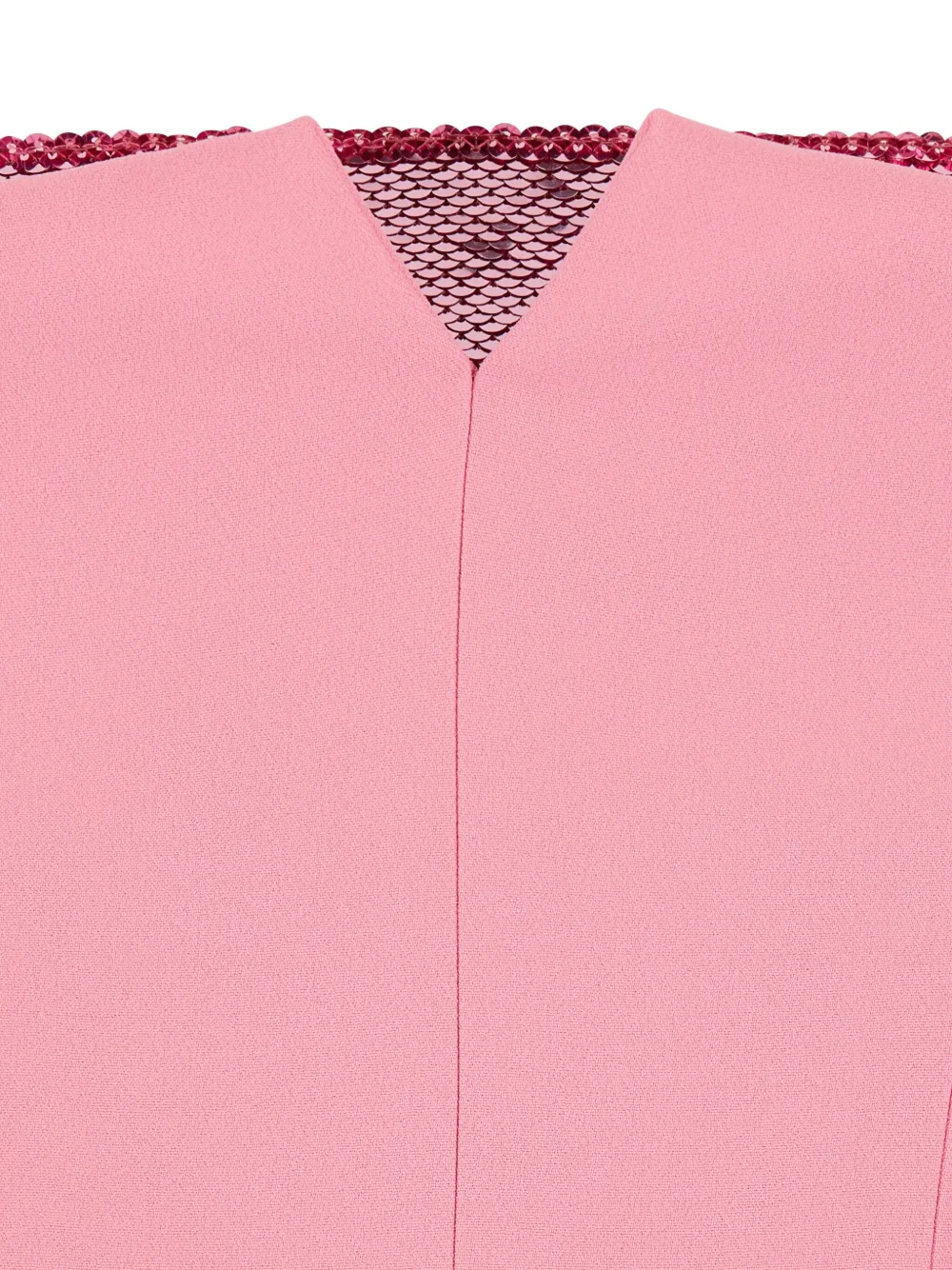 Alberta Ferretti Sequin-embellished Bustier Midi Dress In Pink