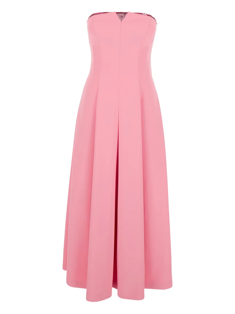 Alberta Ferretti sequin-embellished bustier midi dress - ピンク Alberta Ferretti sequin-embellished bustier midi dress - ピンク