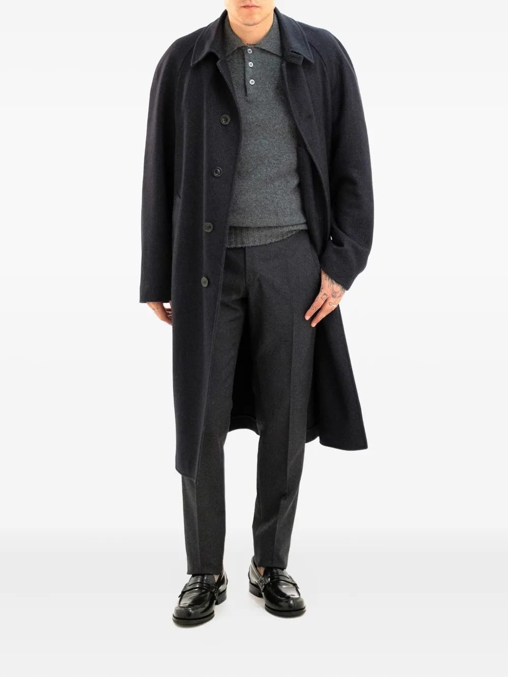 Boglioli single-breasted buttoned coat | Single Breasted Coats | Image 2