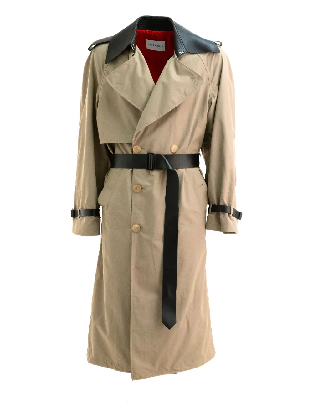Givenchy Trench con dettaglio in pelle - Toni neutri