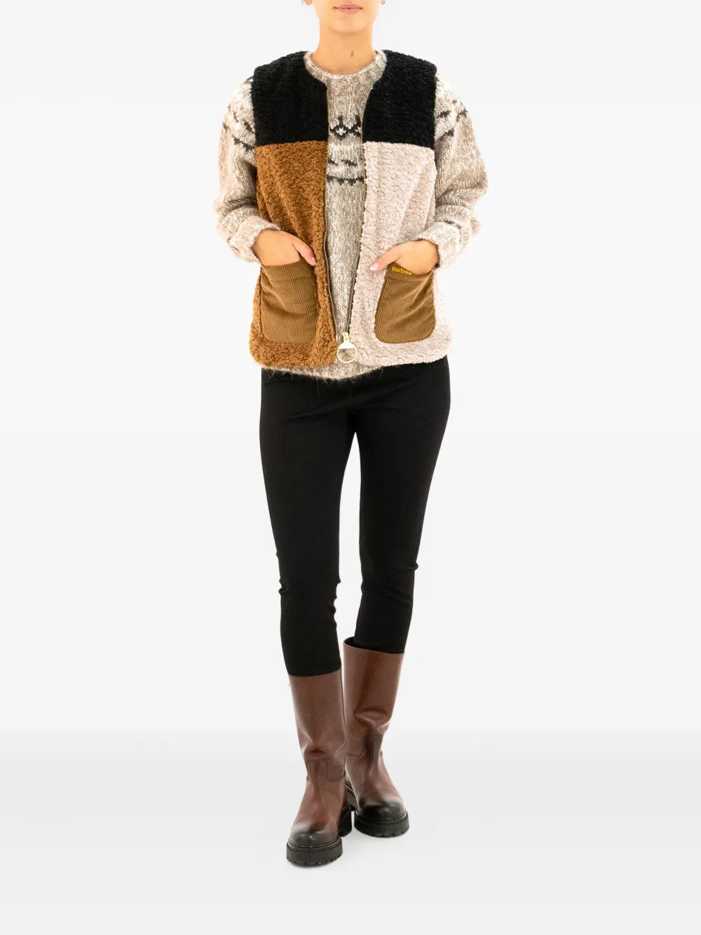 Barbour Cathy Fleece Gilet In Multi