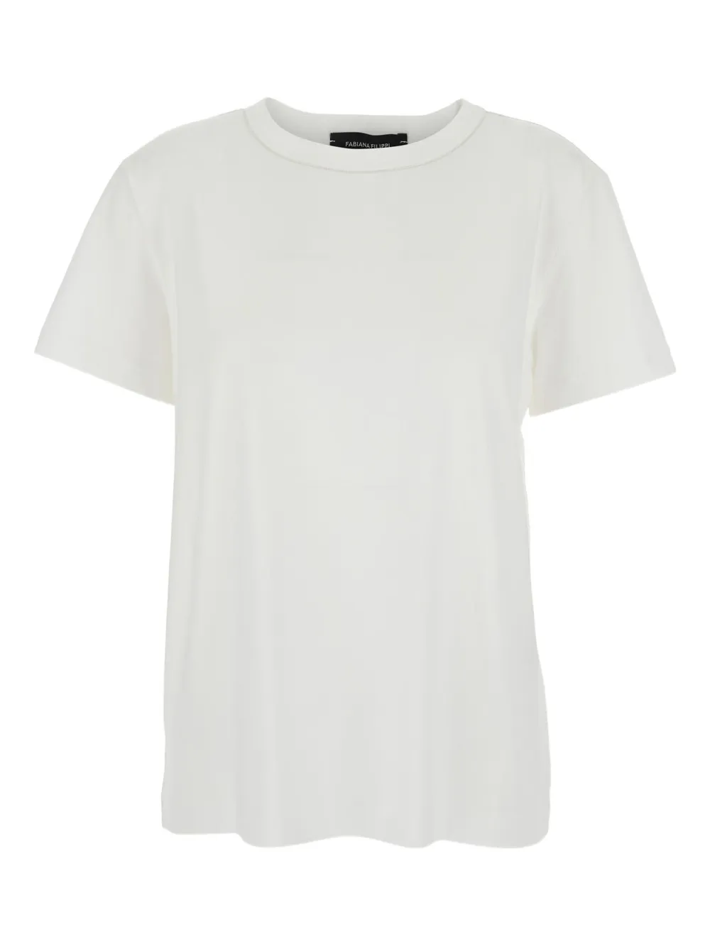 Fabiana Filippi crew-neck short-sleeve T-shirt - ホワイト Fabiana Filippi crew-neck short-sleeve T-shirt - ホワイト