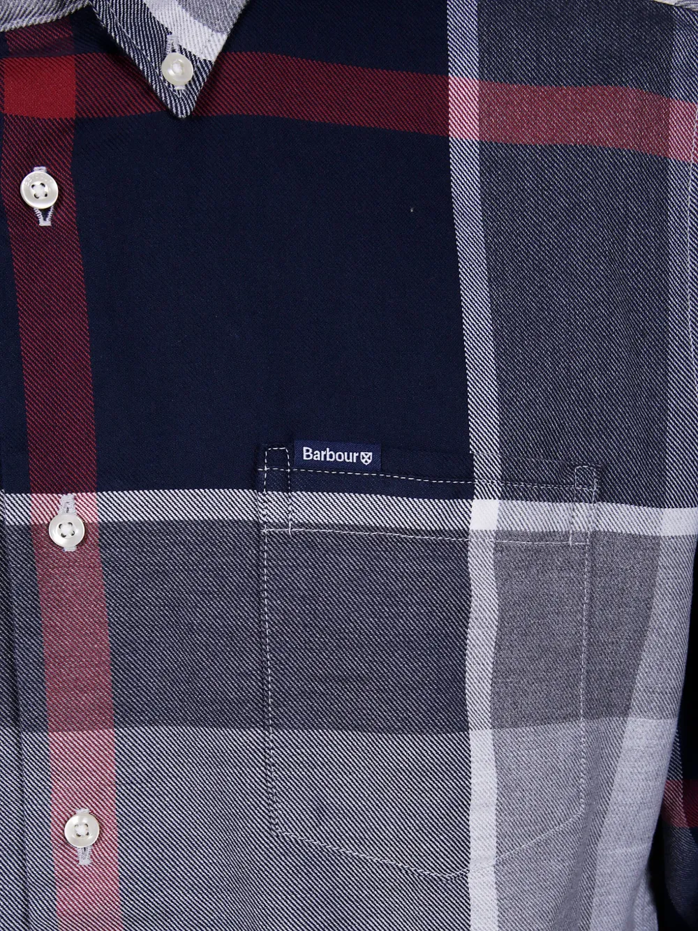 Barbour Tailored Shirt Button-down Collar In Blue