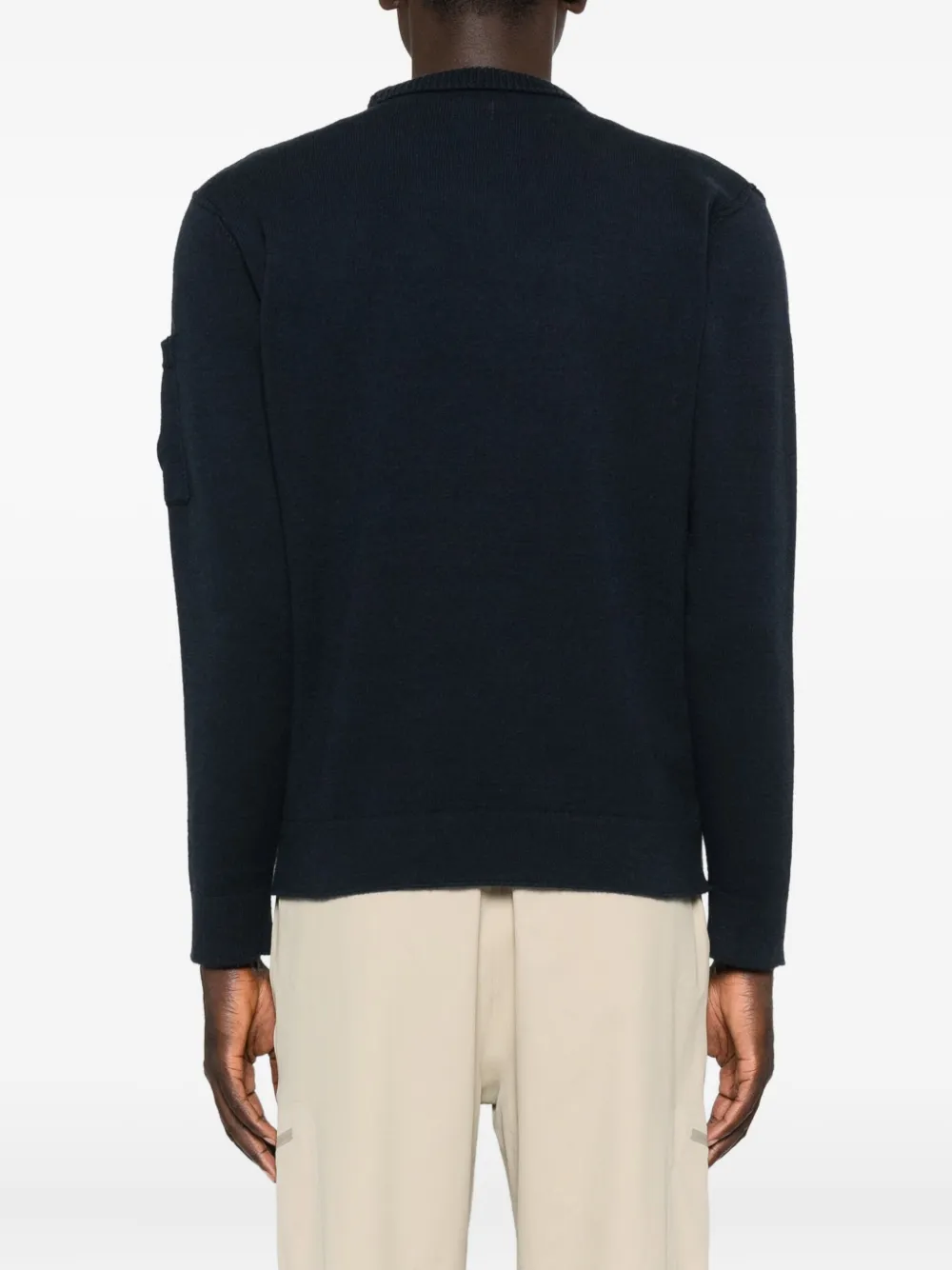 C.p. Company C.p.company Wool Crewneck Sweater In Black