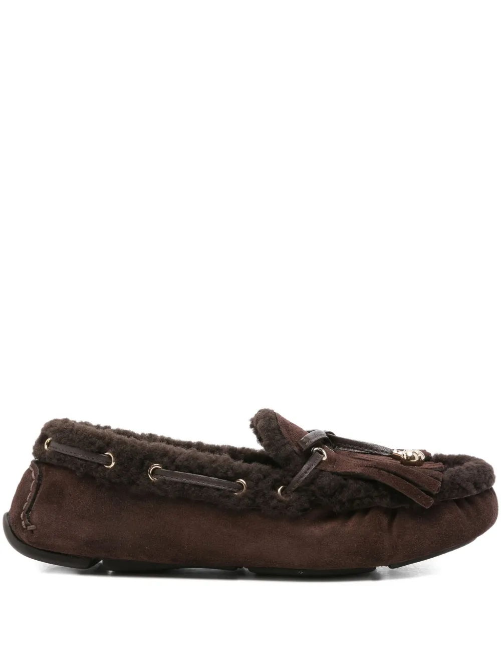 Jimmy Choo Manon suede loafers Bruin