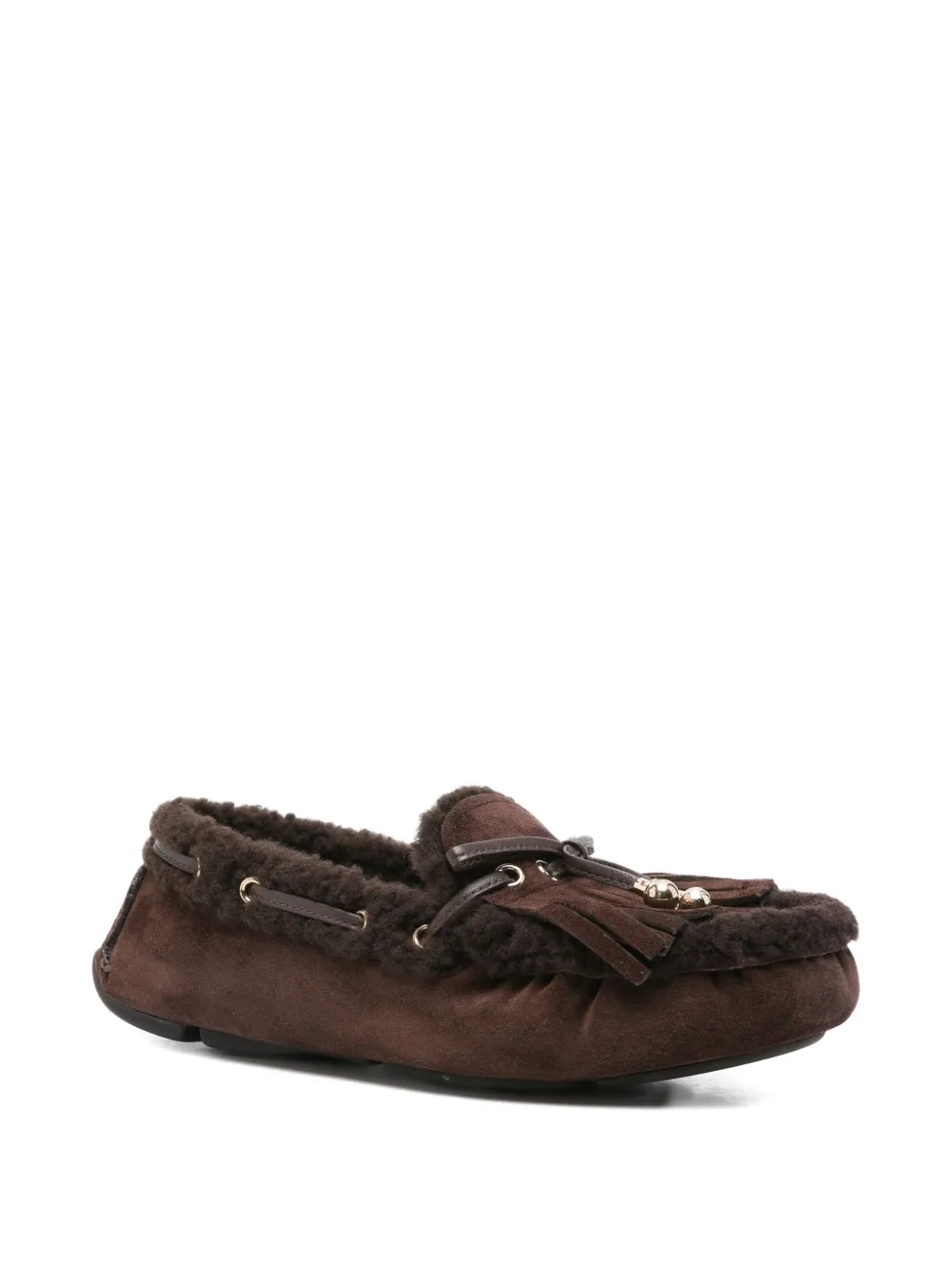 Jimmy Choo Manon suede loafers Brown