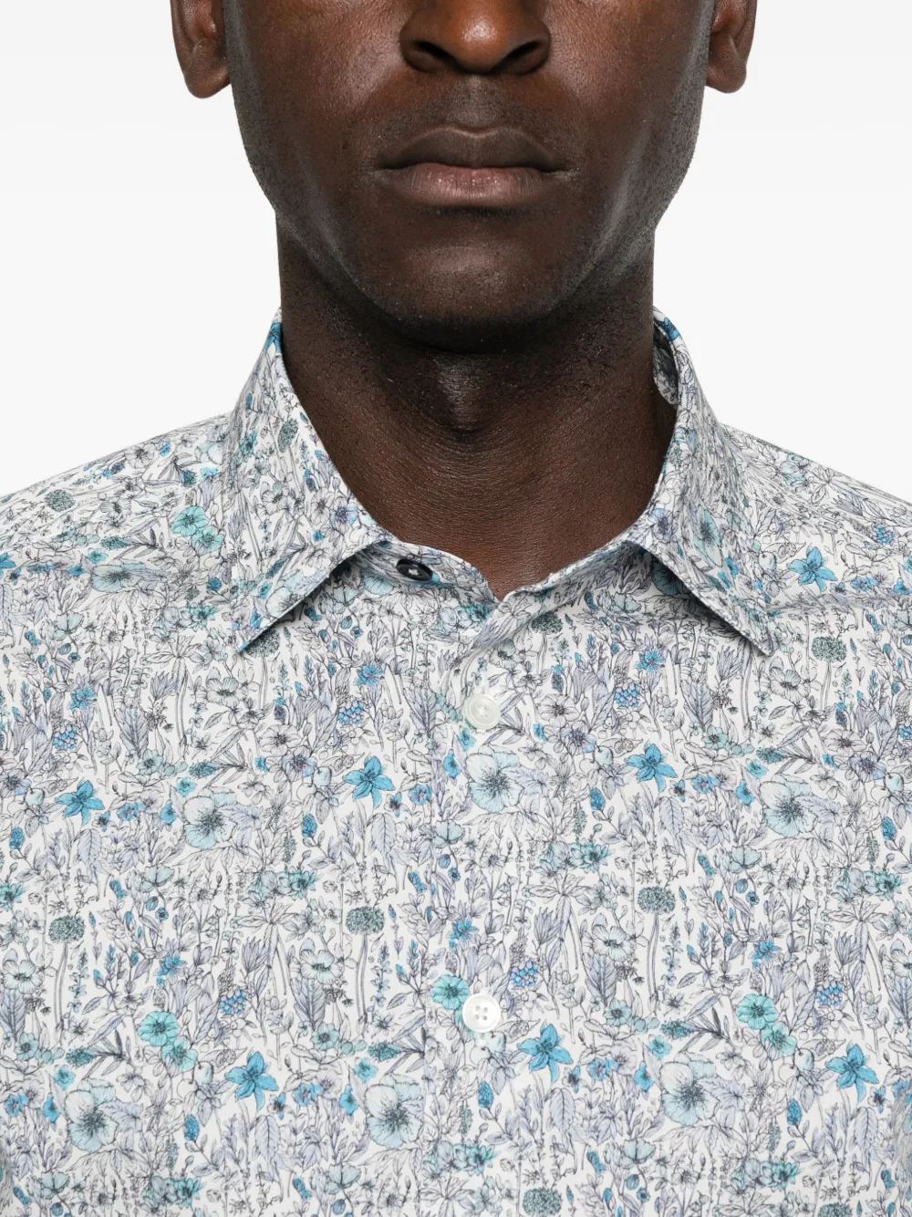 Paul Smith Overhemd met bloemenprint Blauw